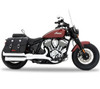Rinehart Racing 4" Slip On Mufflers for '22-Up Indian Chief Models - Chrome with Chrome Tip