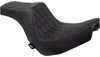 Drag Specialties Predator III Seat for '18-Up Harley Davidson Softail Low Rider Models and Sport Glide - Double Diamond/Black w/ Black Stitching 