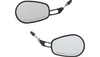 Rivco Billet Through Mount Oval Mirrors - Black