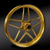 RC Components Light Weight Laguna Bagger Wheels for Harley Davidson Touring Models - Gold