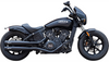 S&S Cycle Grand National Slip-On Mufflers for '19-24 Indian Scout Models - Black (Race Only)