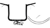 Fat Baggers 1 1/4" EZ Install Pointed Top Handlebar Kits for '14-15 Harley Davidson FLH Models (Select Height and Finish)