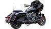 S&S Cycle Stainless Steel 2-into-1 Qualifier Exhaust System for '20-Up Indian Challenger/Pursuit Models - Black (50 State Emission Compliant)