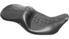 LePera Maverick Seat without Backrest for '08-Up Harley Davidson Touring - HR Black Inlay Double Diamond - Black  (Not for '24-Up FLHX/FLTR Models)