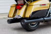 FireBrand 4" Grand Prix Slip On Mufflers for '17-Up Harley Davidson Touring Models (Select Finish)