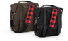 Burly Brand Voyager Detachable Saddlebags for Harley Davidson Dyna and Sportster Models (Select Black or Dark Oak)
