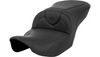 Saddlemen Roadsofa Seat for '23-24 Harley Davidson CVO Street Glide FLHXSE and '24-Up Road Glide and Street Glide - Black Stitching 