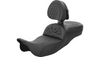 Saddlemen Extended Reach Honeycomb Roadsofa Seat with Driver Backrest for '08-Up Harley Davidson Touring Models (Not for '24-Up FLHX/FLTR Models)