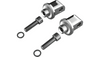 Ciro Passenger Peg Adaptors for Indian Chief, Chieftain, Roadmaster, Springfield and Challenger - Chrome