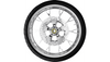 Coastal Moto Marlin Wheel/Tire Combo Front Wheel with ABS for '08-23 Harley Davidson Touring (21"/Chrome)/Rotors (11.8")/Dunlop Tire (130/60B21)