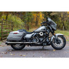 S&S Cycle MK45 Slip-On Mufflers with Black Cutlass End Caps for '17-Up Harley Davidson CVO Touring Models - Lava Chrome (50-State)