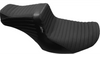 LePera Tailwhip Seat for '24-Up Harley Davidson Road Glide and Street Glide and '23-24 CVO FLTR and CVO FLHX Models - Pleated w/ Gripper 