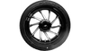 Coastal Moto Rear Hurricane 3D Rear Right Wheel/Tire Combination for '09-23 Harley Davidson Trike Models - Black Cut (18") | Falken Tire (215/45ZR18)