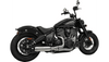Bassani 2-into-1 Exhaust System for '22-Up Indian Chief Models - Stainless Steel