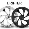 RC Components Drifter Forged Billet Wheels for Harley Davidson Softail, Dyna, Sportster and V-Rod Models (Select Finish)