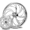 RC Components Helix Forged Billet Wheels for Harley Davidson Softail, Dyna, Sportster and V-Rod Models (Select Finish)