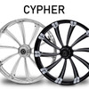 RC Components Cypher Forged Billet Wheels for Harley Davidson Softail, Dyna, Sportster and V-Rod Models (Select Finish)