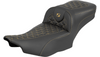 Saddlemen Extended Reach RoadSofa Tri-Gripper Seat '24-25 Road Glide, Street Glide and '23-25 CVO Road Glide, Street Glide (Select Stitching Color)