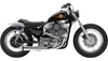 Cobra 4 inch El Diablo 2 into 1 Exhaust for '86-03 Harley Davidson Sportster Models (Select Finish)