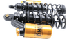 Ohlins STX 36 Fully Adjustable Blackline Shocks for '91-17 Harley Davidson Dyna Models - 13" Gold/Black