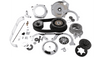 BDL 2" Open Belt Drive Kit with 2-Piece Motor Plate for '07-16 Harley Davidson Big Twins with OEM Hydraulic Clutch - Chrome