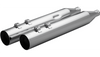 Khrome Werks 4.0 HP-Plus Slip On Mufflers for '96-16 Harley Davidson Touring and '09-25 Trike (Select Finish) Straight Cut