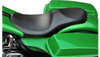 LePera Villain Seat '08-25 Harley Davidson Touring w/ Stretched Fuel Tank - Smooth Black (Not for '24-Up FLHX/FLTR Models)
