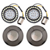Hogworkz HALOMAKER LED Front & Rear Turn Signals for Harley-Davidson | 1157 Base, Bullet Lens
