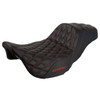 Hogworkz Diamond Stitched Rise Up Seat for '08-25 Harley Davidson Touring (Not For '24-Up FLHX/FLTR) Select Color Stitching