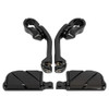 Hogworkz Long Angled Adjustable Highway Foot Pegs & 1.25" Clamps (Select Finish)