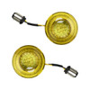 Hogworkz Goldtooth LED Front Turn Signals for Harley Davidson - 1157 Base, Bullet Lens