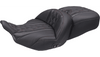 Mustang Heated Standard Reach Super Touring One Piece 2-Up Seat for '24-Up Harley Davidon Road Glide, Street Glide and '23 Up CVO FLTRSE, CVO FLHXSE Models (Select Deluxe Diamond Stitching Color) 