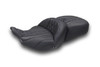 Mustang Heated Standard Reach Super Touring One Piece 2-Up Seat for '24-Up Harley Davidon Road Glide, Street Glide and '23 Up CVO FLTRSE, CVO FLHXSE Models (Select Deluxe Diamond Stitching Color) 