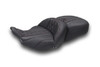 Mustang Heated Standard Reach Super Touring One Piece 2-Up Seat for '24-Up Harley Davidon Road Glide, Street Glide and '23 Up CVO FLTRSE, CVO FLHXSE Models (Select Deluxe Diamond Stitching Color) 