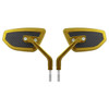 Hogworkz Anodized Performance Mirrors w/ Carbon Inlay for Harley Davidson Models (Select Color)