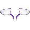 Hogworkz Anodized Performance Mirrors w/ Carbon Inlay for Harley Davidson Models (Select Color)