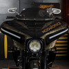 Hogworkz Anodized Performance Mirrors w/ Carbon Inlay for Harley Davidson Models (Select Color)