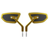 Hogworkz Anodized Performance Mirrors w/ Carbon Inlay for Harley Davidson Models (Select Color)