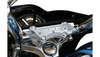 Paul Yaffe Weld Wing Riser Clamp for Harley Davidson Models with a 1" Handlebar Clamp Area that steps up to 1-1/4" - Chrome