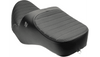 Slyfox Chariot Seat for '23.5-26 Harley Davidson Touring FLH/FLT - Silver Classic Stitch - Silver Logo