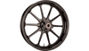 Slyfox Track Pro Front Dual Disc without ABS 17x3.5 Wheel for '08-22 Harley Davidson Touring Models - Black Anodized
