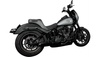 Slyfox High Noon Seat for '18-24 Harley Davidson Low Rider S/ST and Sport Glide Softail Models- Classic Stitch - Black Logo