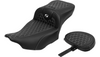 Saddlemen HC Extended Reach Seat with Backrest for '24-Up Harley Davidson Street Glide and Road Glide & '23-24 CVO Street Glide, CVO Road Glide (Select Honeycomb Stitching Color)