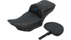 Saddlemen HC Extended Reach Seat with Backrest for '24-Up Harley Davidson Street Glide and Road Glide & '23-24 CVO Street Glide, CVO Road Glide (Select Honeycomb Stitching Color)