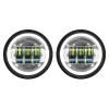 Hogworkz 7" LED HALOMAKER Headlight (Daymaker Replacement) with LED Auxiliary Passing Lamps for Harley Davidson Touring, Softail and Dyna Models (Select Finish)