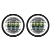 Hogworkz 7" LED HALOMAKER Headlight (Daymaker Replacement) with LED Auxiliary Passing Lamps for Harley Davidson Touring, Softail and Dyna Models (Select Finish)