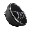 Hogworkz 7" LED Headlight (Daymaker Replacement) with Auxiliary Passing Lamps for Harley® Touring & Softail (Select Finish)
