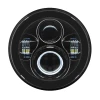 Hogworkz 7" LED Headlight (Daymaker Replacement) with Auxiliary Passing Lamps for Harley® Touring & Softail (Select Finish)
