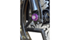 Paul Yafee Turret Style Y-Axle with Turret Style Axle Cover Kit Front - 25 mm for '08-23 Harley Davidson Touring Models (Select Color)