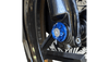 Paul Yafee Turret Style Y-Axle with Turret Style Axle Cover Kit Front - 25 mm for '08-23 Harley Davidson Touring Models (Select Color)